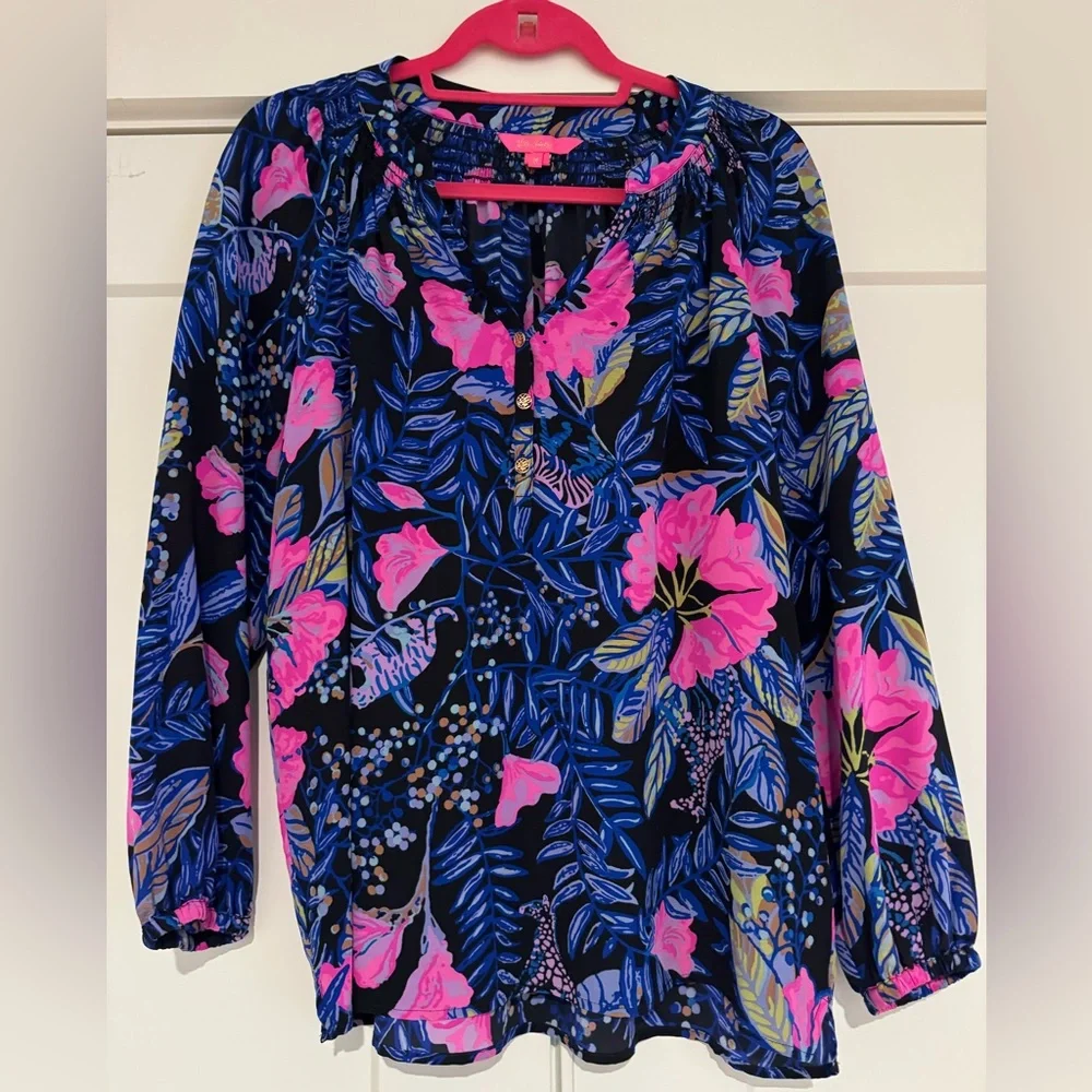 Lilly Pulitzer Elsa Top Size Medium - Picture 3 of 8